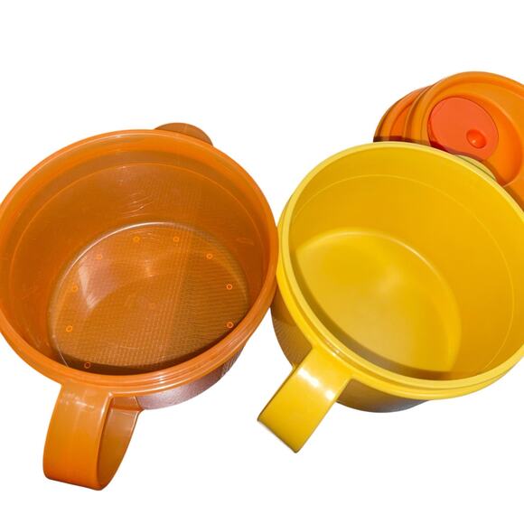 Tupperware Disney Microwave Soup Mug Winnie the Pooh Piglet 16oz 3155A Lot of 2 - Picture 10 of 14